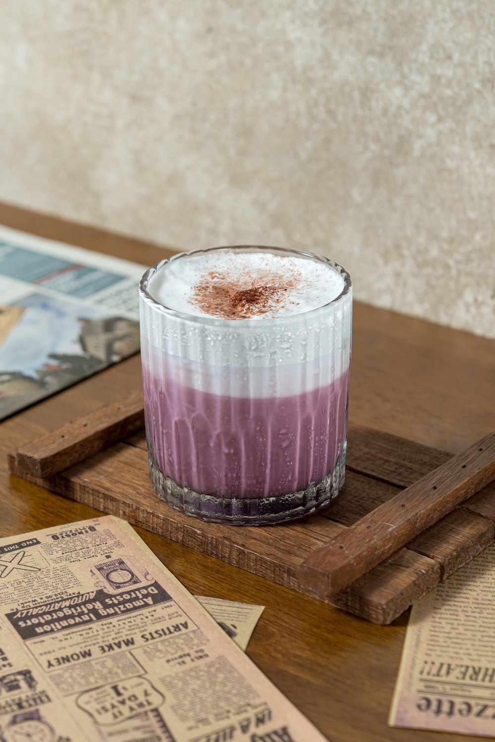 Ube latte